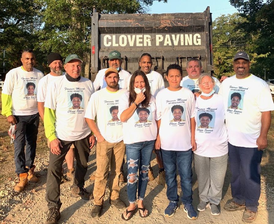 Volunteers Pave St. Joseph Cemetery Road In Memory Of Chase R. Soares