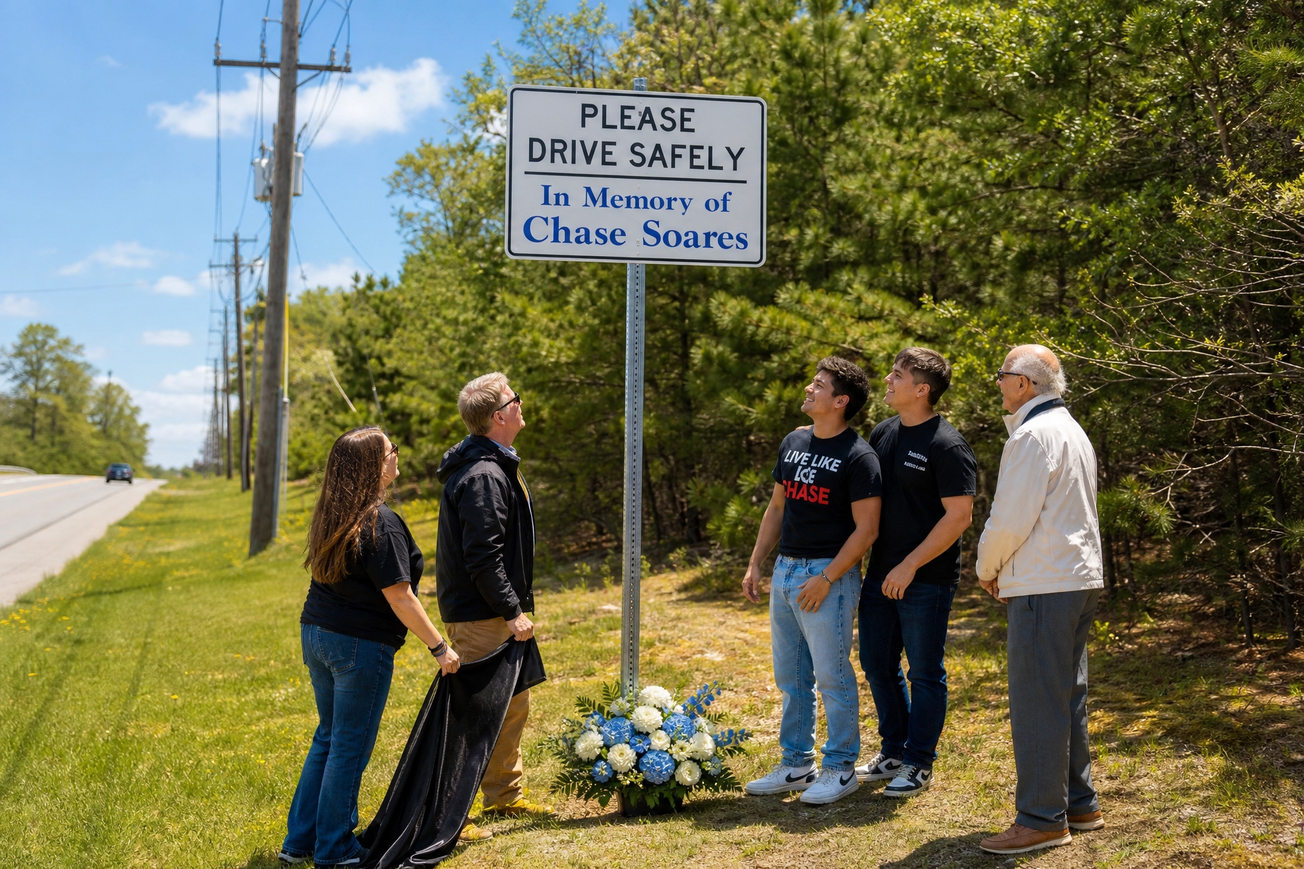 ‘Drive Safe For Chase’ Campaign Launches With Memorial Unveiling